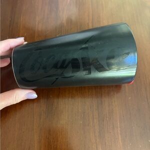 Coca-Cola Black Matte Logo Travel Tumbler